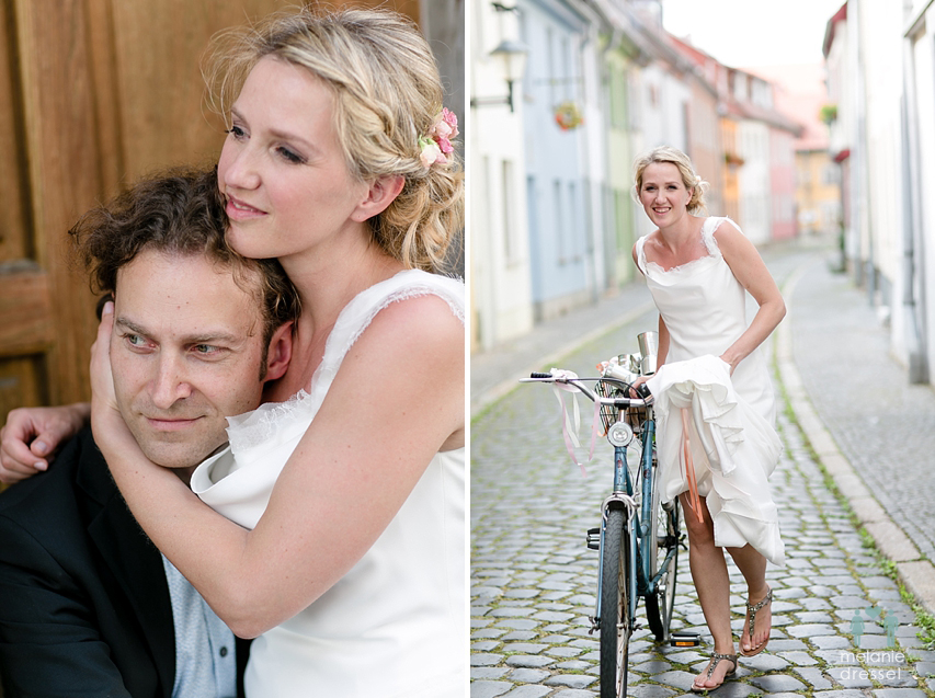 Braut mit Fahrrad Erfurt