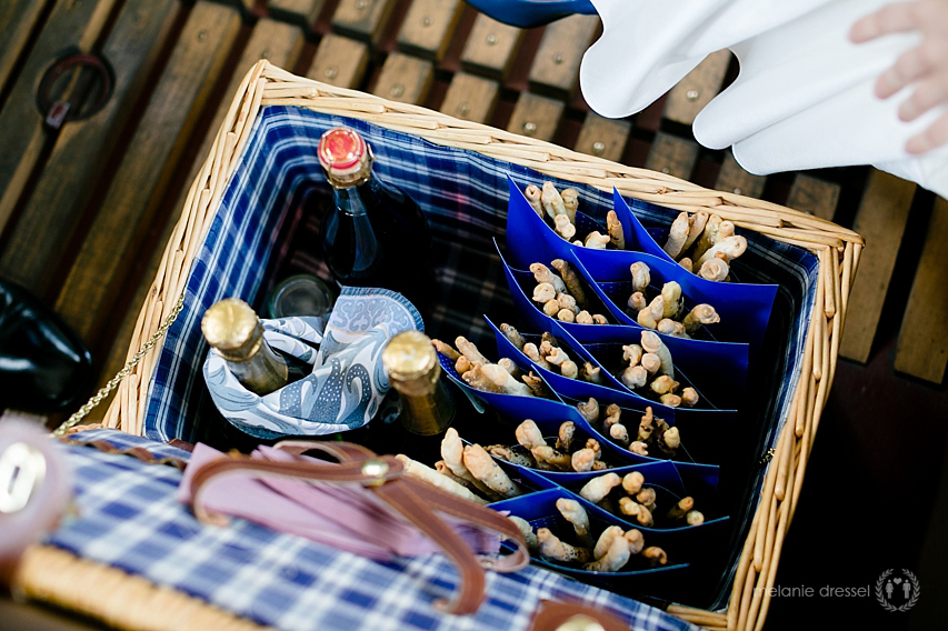 Picknickkorb für Stadtrundfahrt während einer Hochzeit in Erfurt