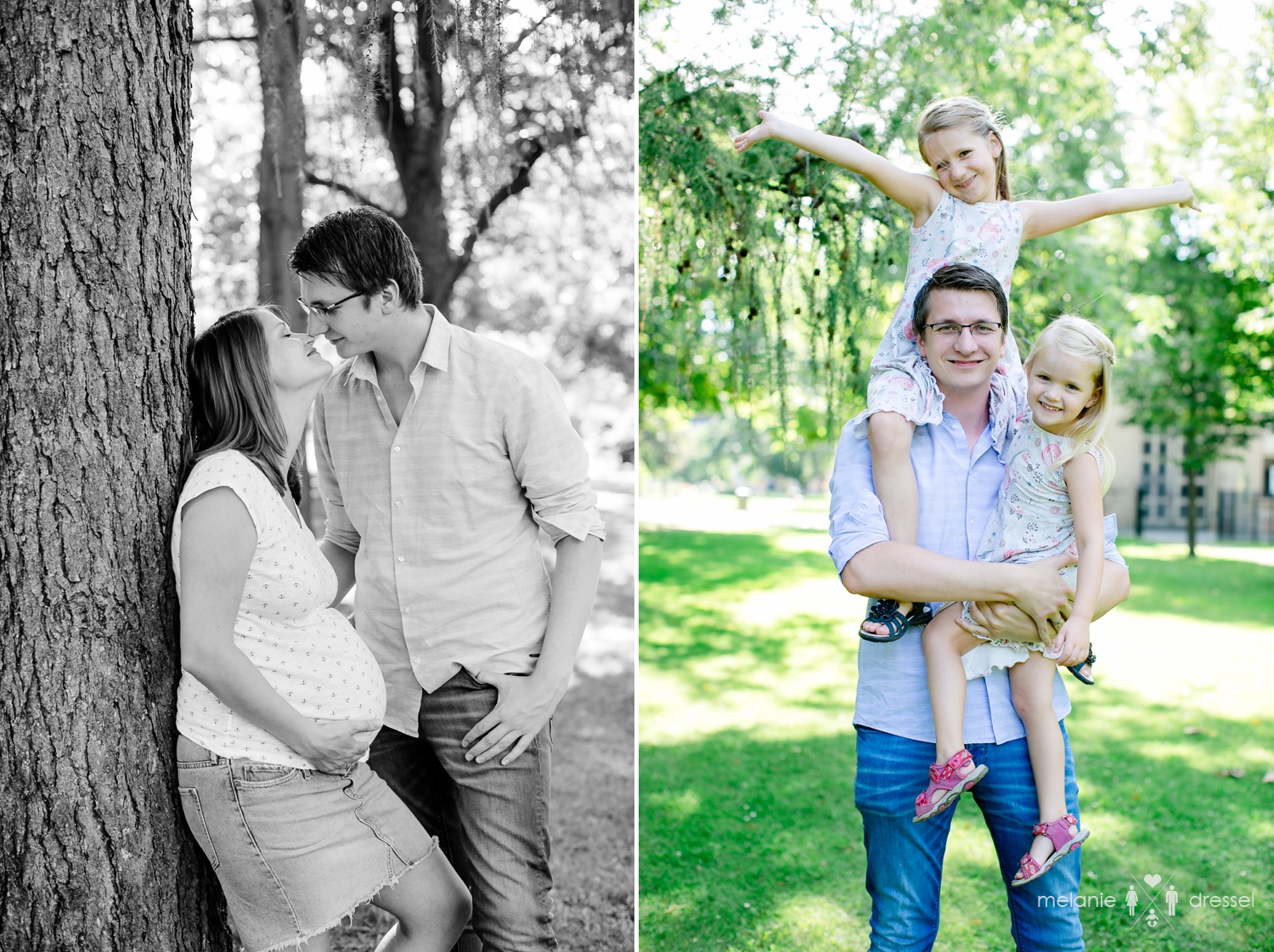 Familienfotografie Papa mit Kindern